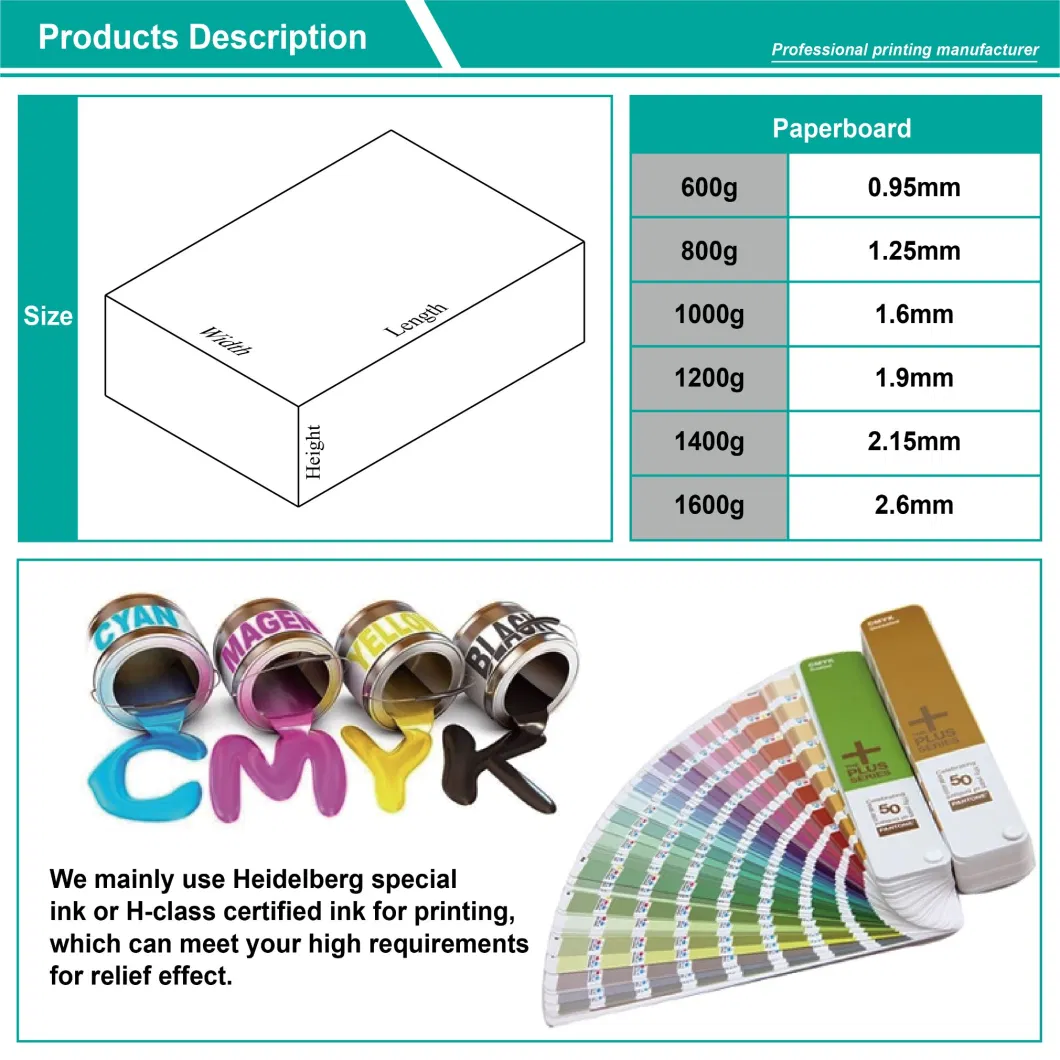 Custom High Quality Black Printing Product Shipping Packaging with Partition Insert Gift Box