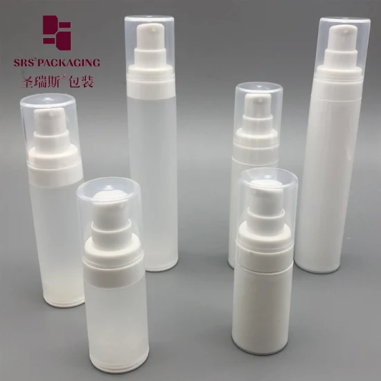 Gefrostete 15-ml-, 50-ml-Airless-30-ml-Flasche, umweltfreundliche PP-Kunststoff-Kosmetikverpackung