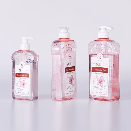 500 ml Shampoo Pet Plastic Rosa Farbe Kosmetikflasche Conditioner Kunststoffverpackung
